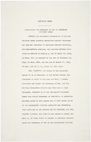 Executive order 9066