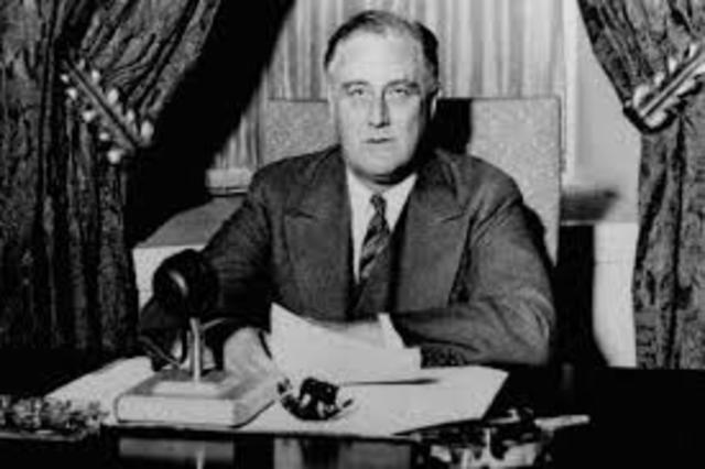 FDR Elected to second presidential term.