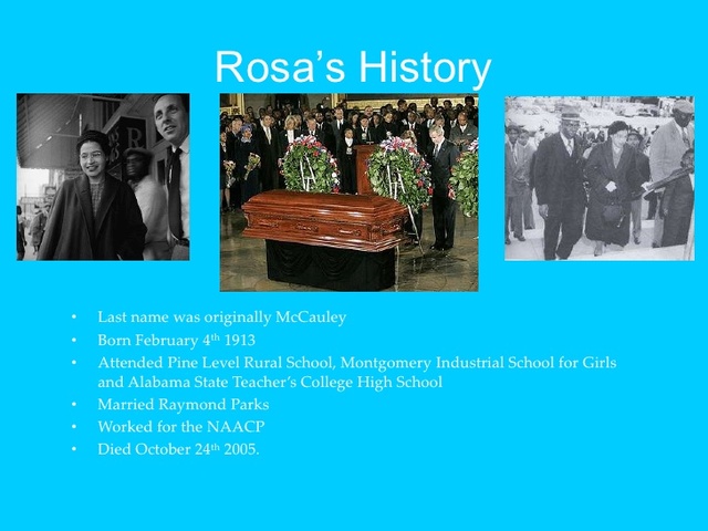 Rosa Recieved some of her Education