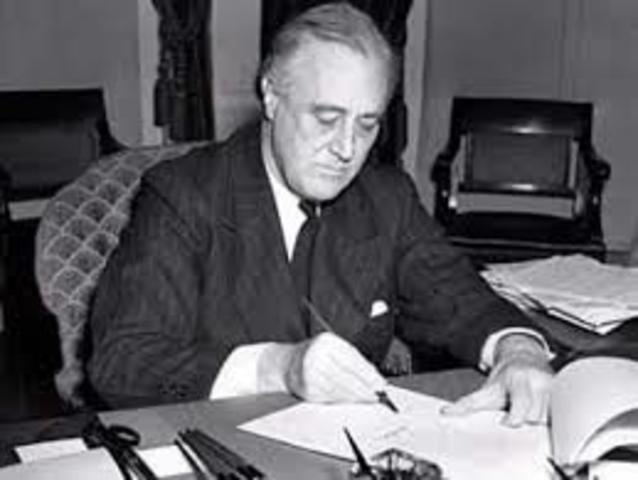 FDR elected to second presidential term
