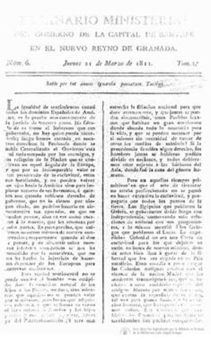 Semanario del Nuevo Reino de Granda