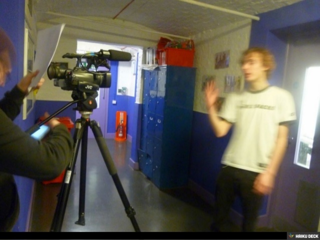 First day of shooting