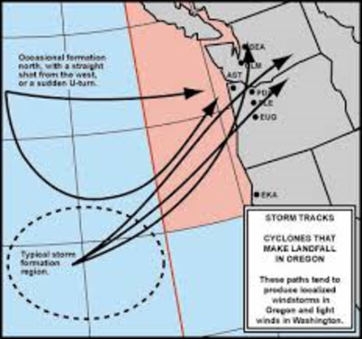 Hurricane Hits Washington and Oregon