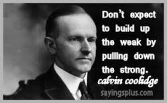 Calvin Coolidge Elected President of The United States