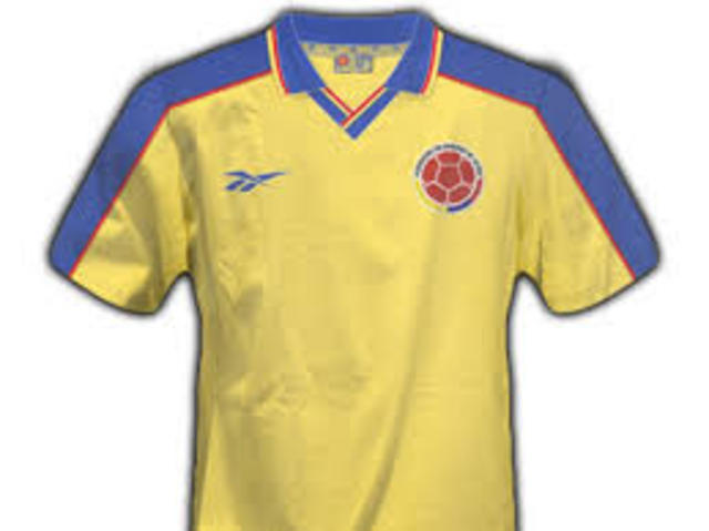 camiseta seleccion colombia 2002