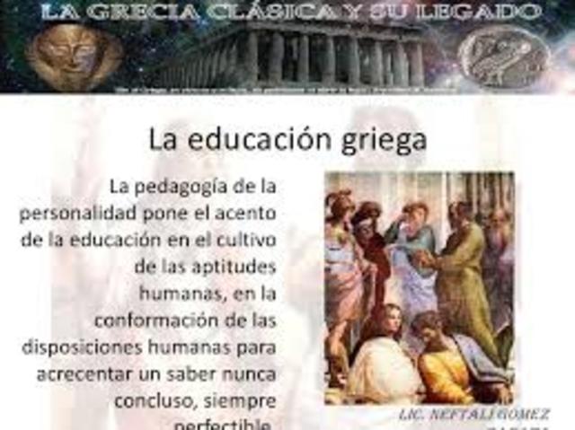 LA PEDAGOGIA GRIEGA
