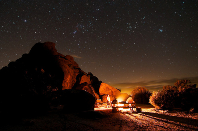 Montag Finds People Near Campfire