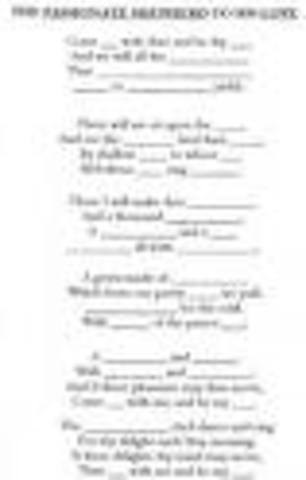 The passionate shepherd to his love