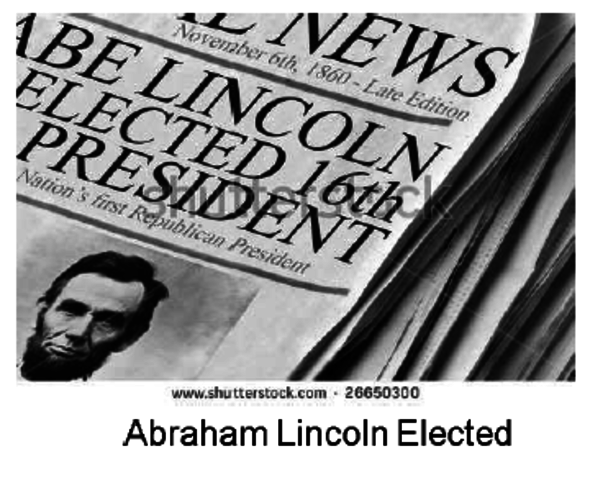 Lincoln elected president