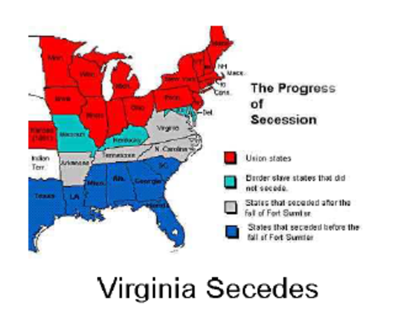 Virginia secedes