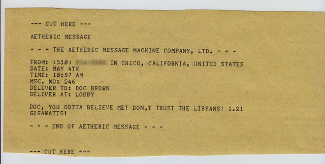 First Long Distance Message