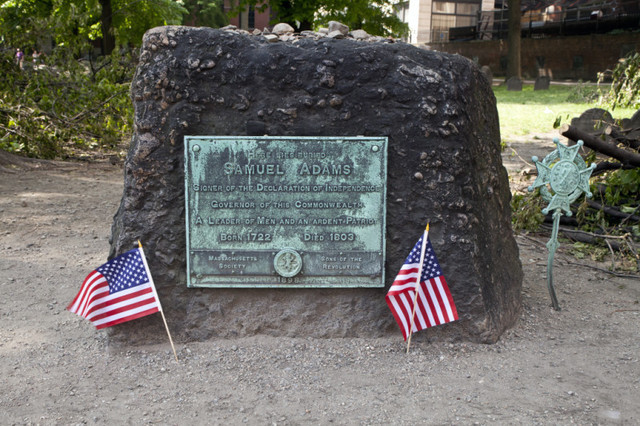 Samuel Adams died in 1803