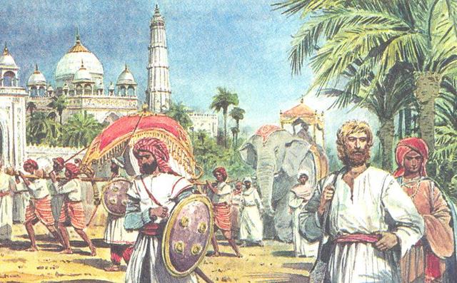 Вступил на землю Индии