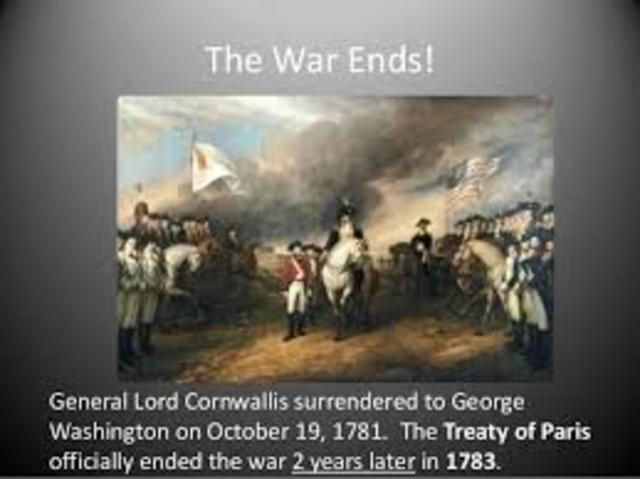 What happened on October 19th, 1781