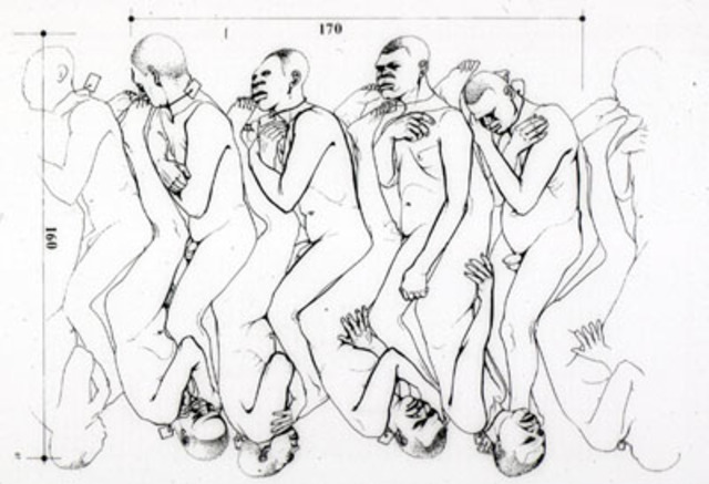 positions of slaves when under decks