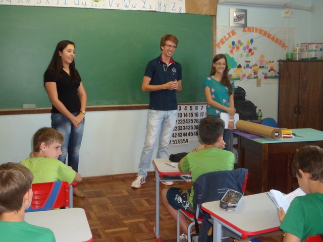 Primeira experiência em sala de aula