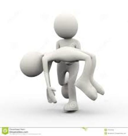 Bob Ewell attacks Scout and Jem.