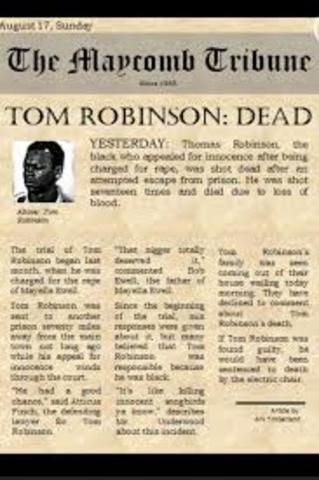 Tom Robinson's death