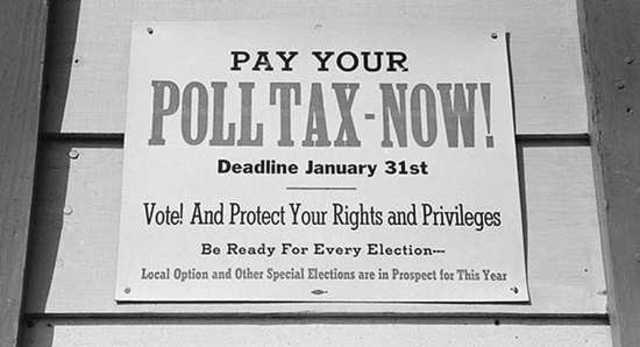 Racist Poll Tax and Marriage Laws