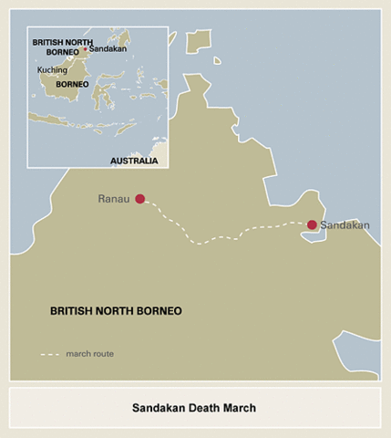 Australians and British POWs sent on Sandakan Death Marches