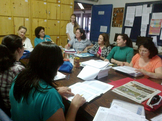 Participação no Conselho de classe na Escola João Przyczysnki.