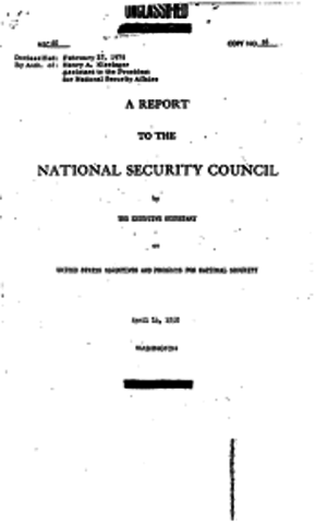 National Security Council Report