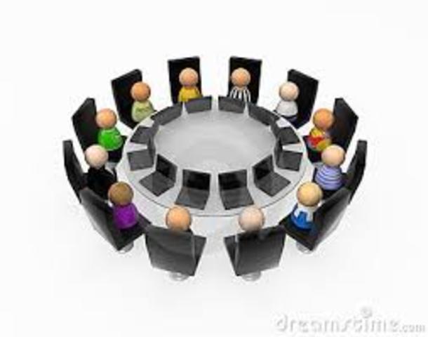 Gandhi Goes to Round table