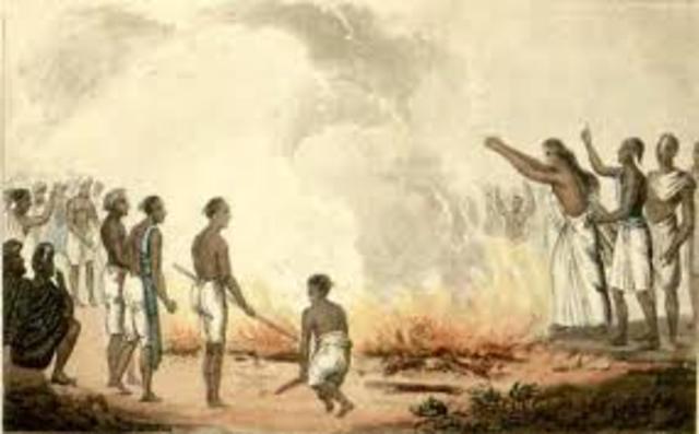 Arrested for Clothes Burning