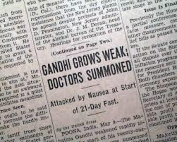 Gandhi gets upset about the treatment of Untouchables and rebels