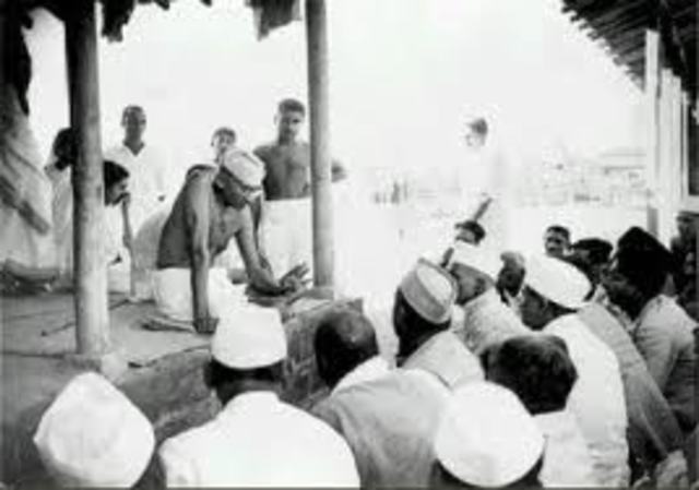 Gandhi helps with other indian struggles