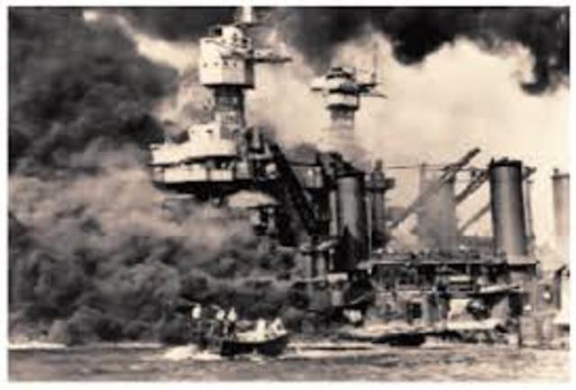 Japon ataca Pearl Harbor en el Pacifico