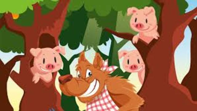 Τα 3 γουρουνάκια βλέπουν το λύκο