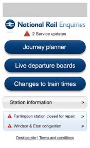 launch of national rail inquiries