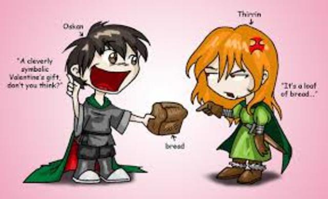 Thirrin invited Oskan to Yule fest.