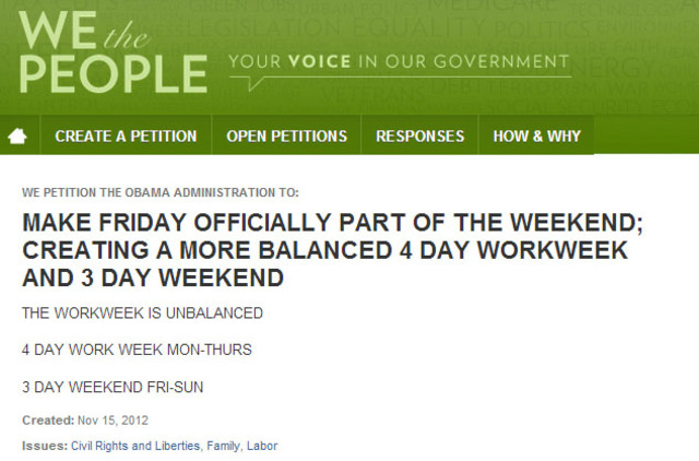 Petition for better working