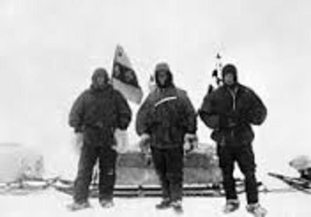 Robert Falcon Scott, Edward Wilson and Ernest Shackleton went to antarctica as the great expedition but they where froced to come back to England because they where suffering hunger and crazy coldness