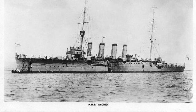 HMAS Sydney sunk in Idian Ocean