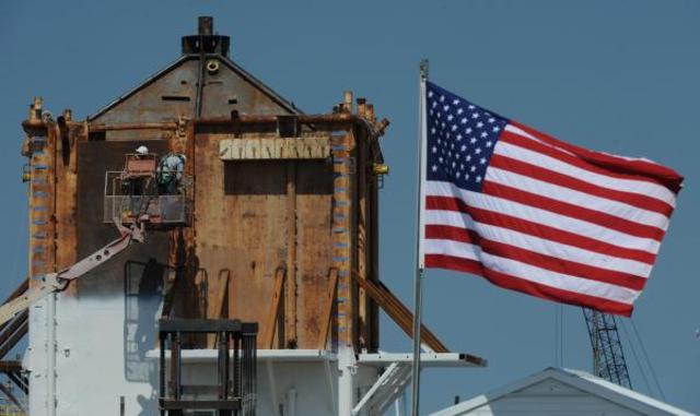Containment box en route to Gulf