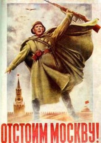 Оборонительный период в битве под Москвой.