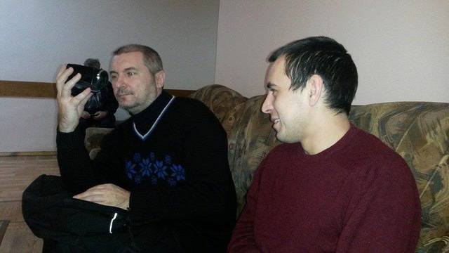 Проведал бойцов в госпитале