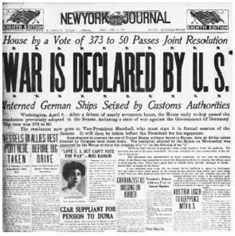 America's Entry into the war