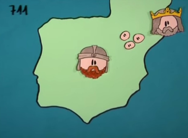 Llegada de los musulmanes a la península ibérica