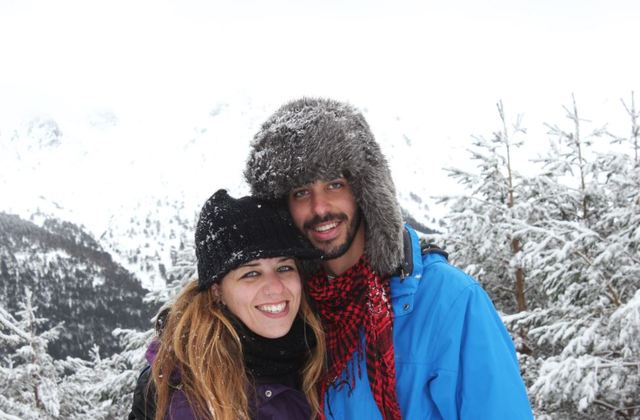 Primer día en la nieve después de muchos años