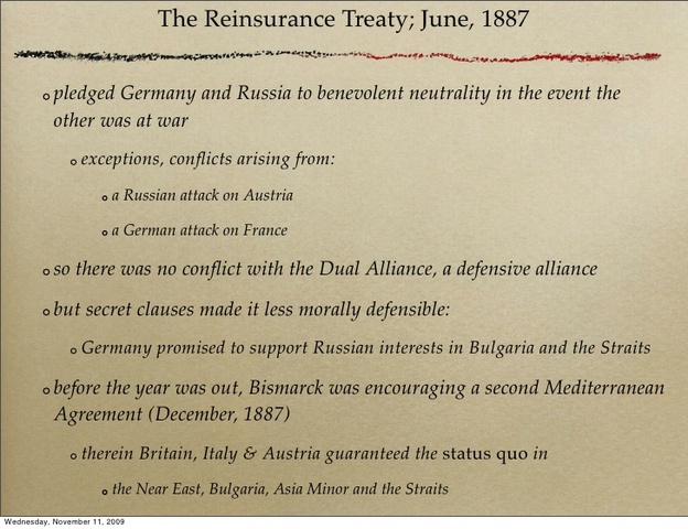Reinsurance Treaty of 1887