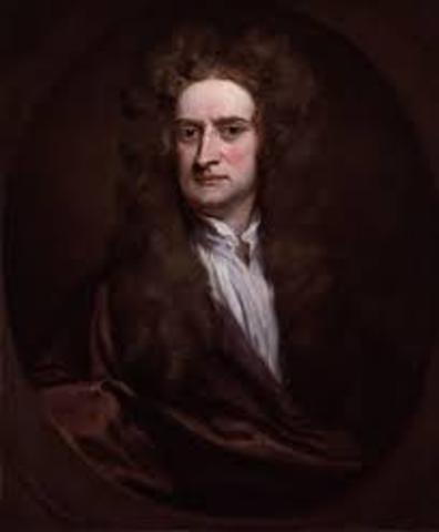 isaac newton published his laws of gravity