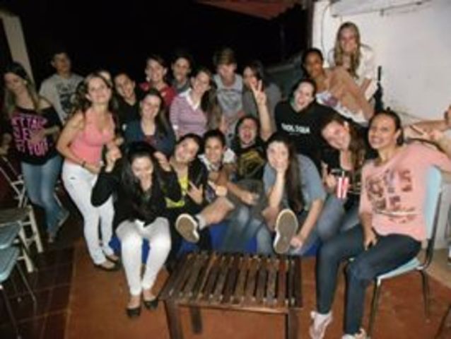 Primeira festa da turma.