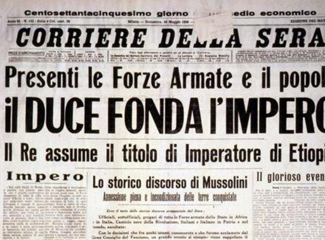 Impero fascista e sanzioni economiche