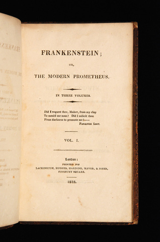 "Frankenstein" by Mary Shelley