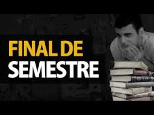 Semestre finalizando em fevereiro de 2013