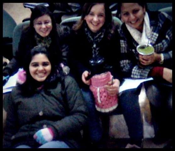 Intervalo com as colegas :)